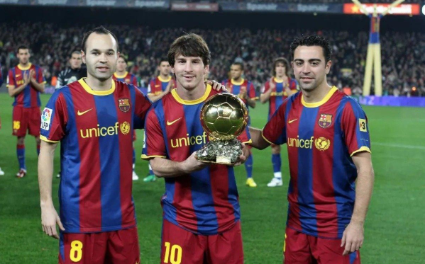 Iniesta, Messi i Xavi